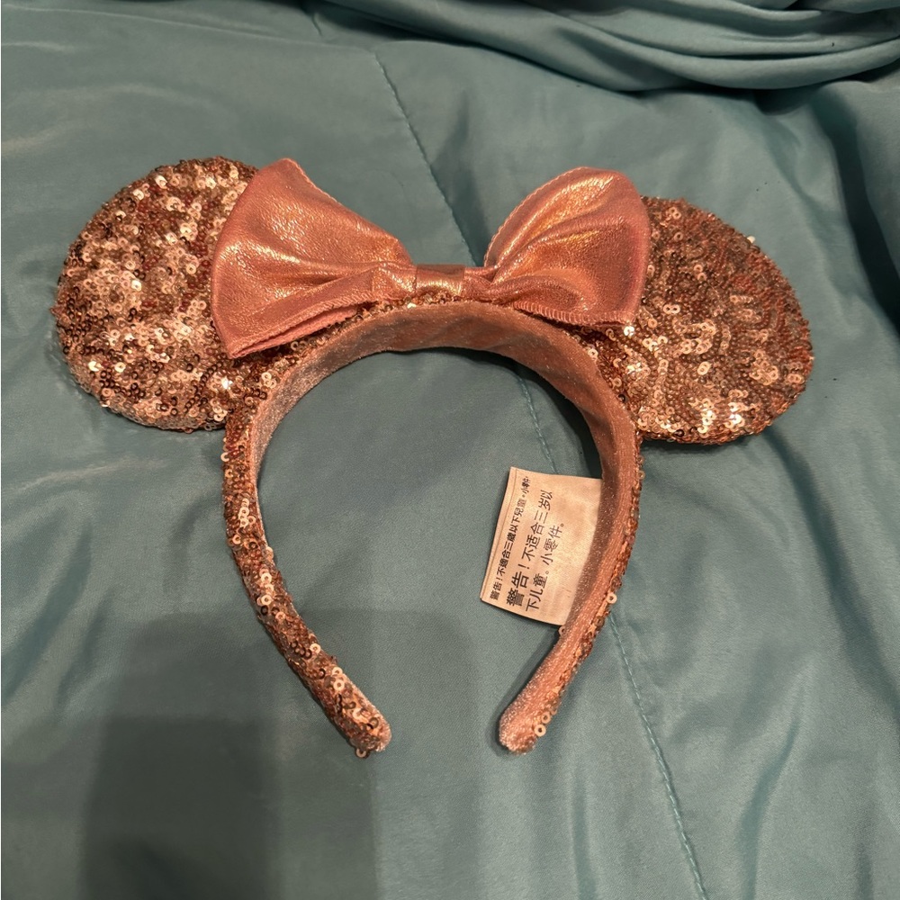 Rose gold mickey ears